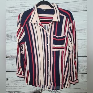 Zac & Rachel 1X Stripped Button-down